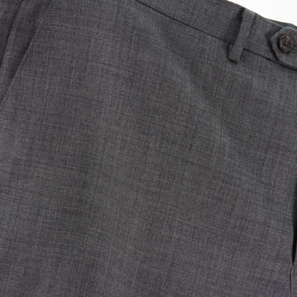 Lauren Ralph Lauren Wool Gray Sharkskin 2 Piece Suit 50R 47 / 29 Flat Front High